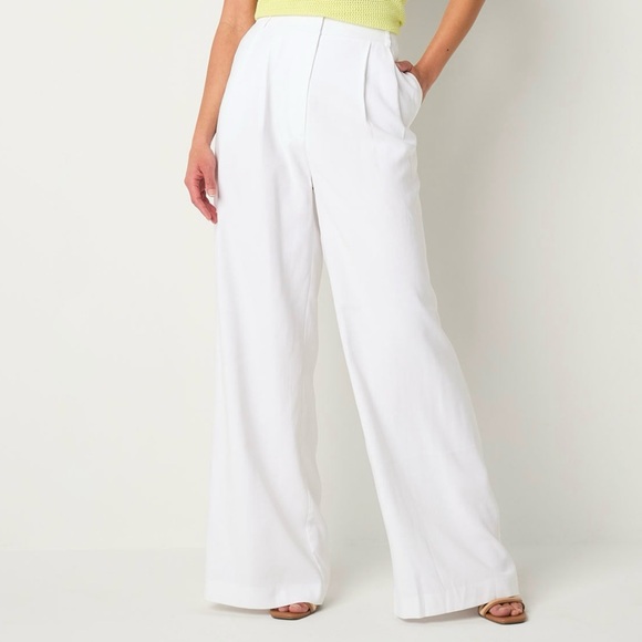 Worthington Mid Rise Wide Leg Pants - Picture 1 of 8